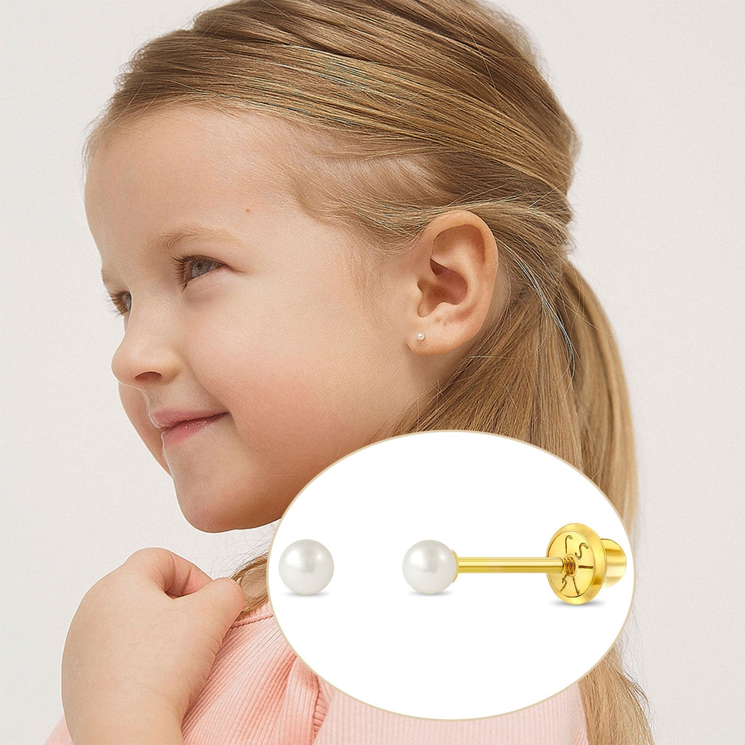 Children's Pearl Earrings