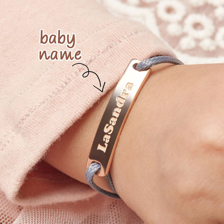 Braided Rope Baby Name Bracelet