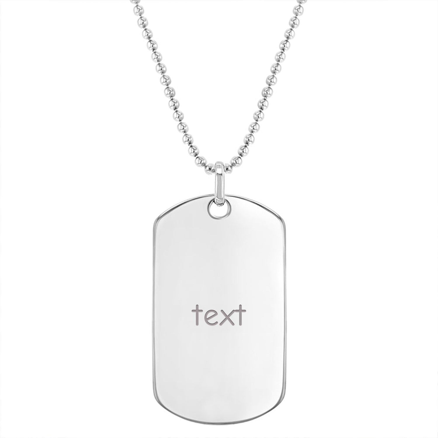 Engraved Boys Nameplate Necklace