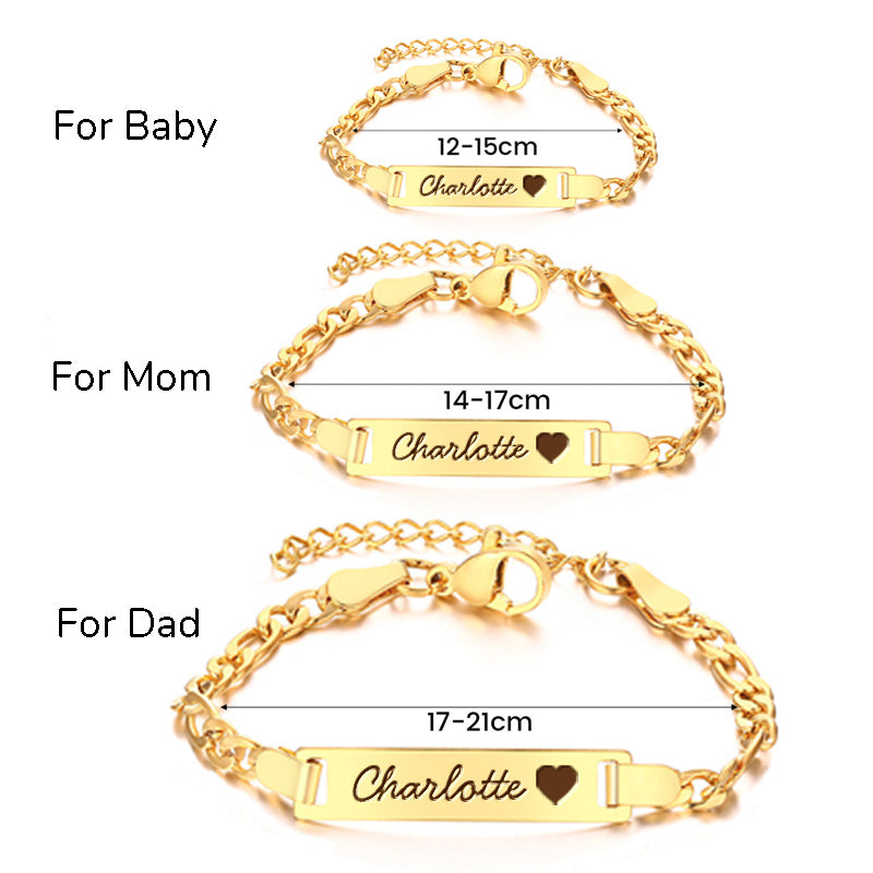 Baby Name Bracelet Set