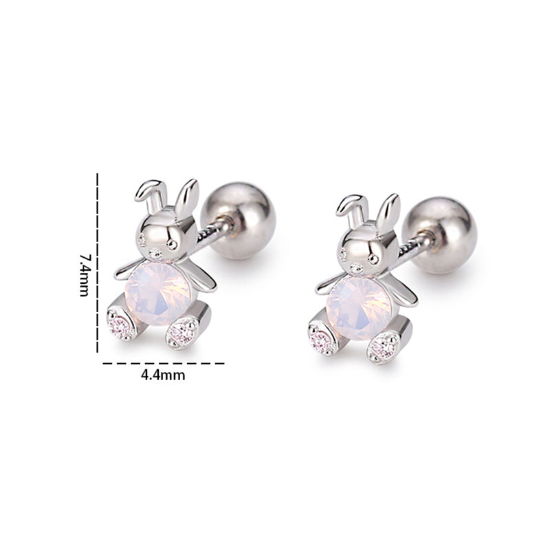 Children's Crystal Bunny Earrings