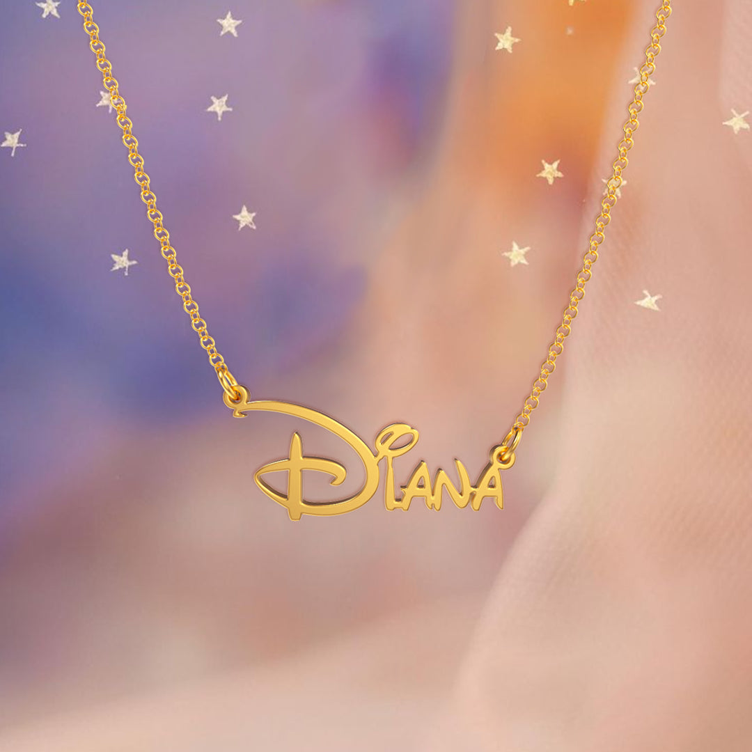 Personalized Princess Style Name Necklace