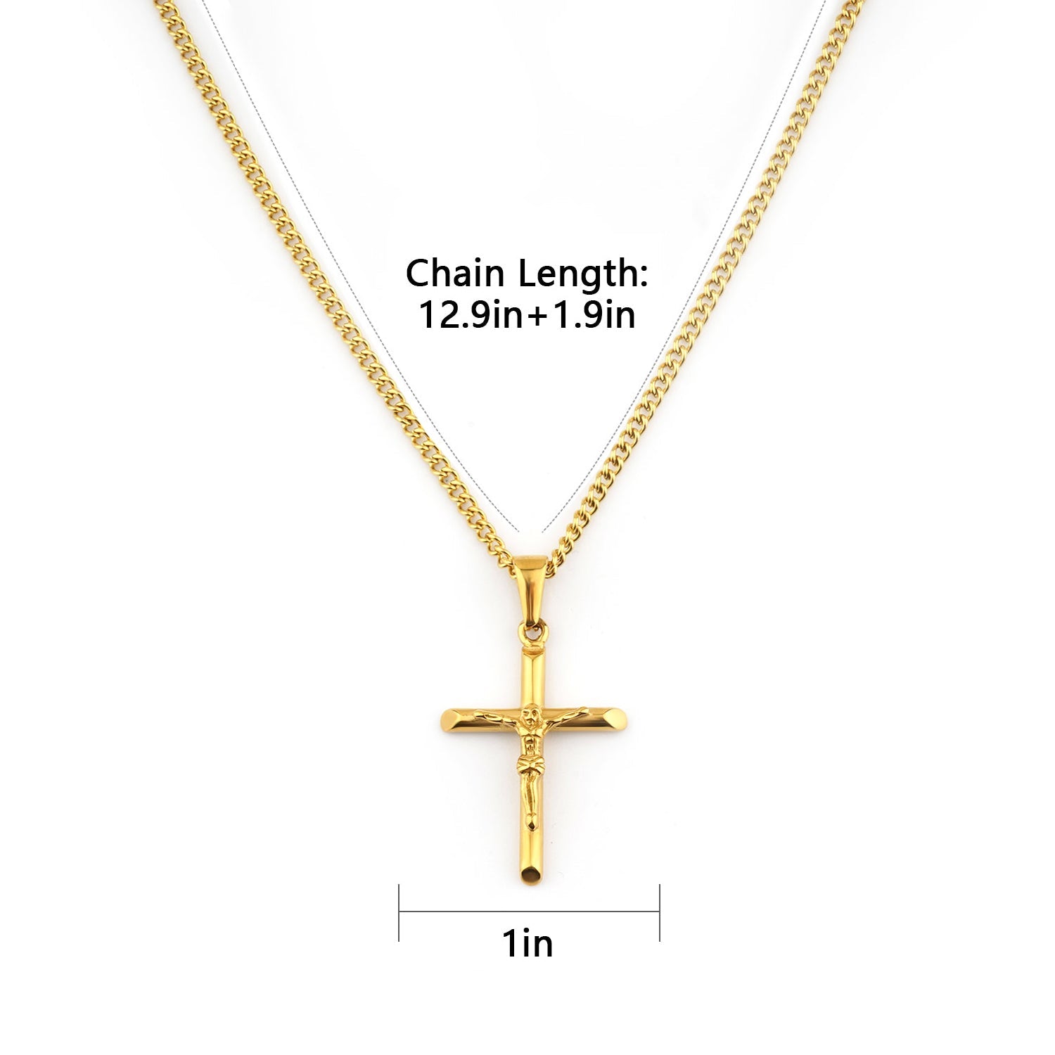 Sterling Silver Cross Kids Necklace