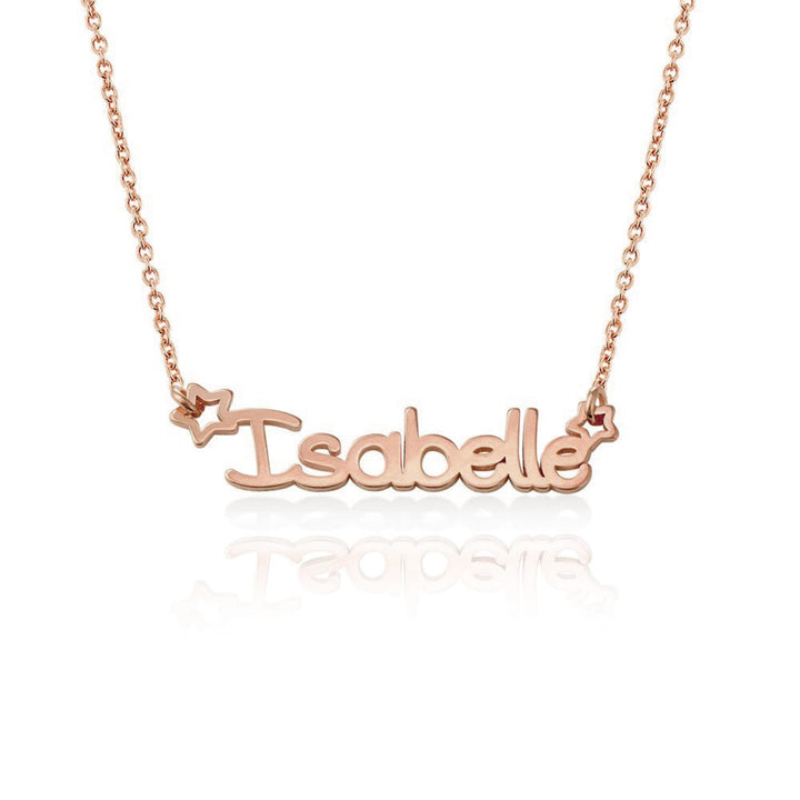Star Childrens Name Necklace