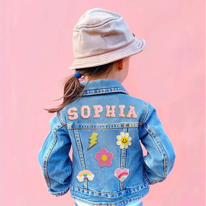 Personalized Kids Patch Jean Jacket