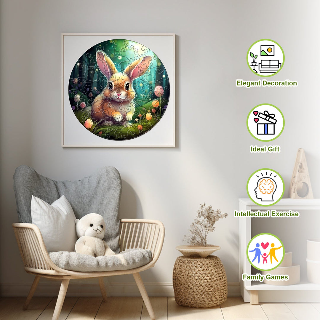 Children's Wooden Puzzle-Rabbit