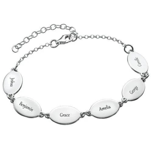 Personalized Name Oval Bracelet