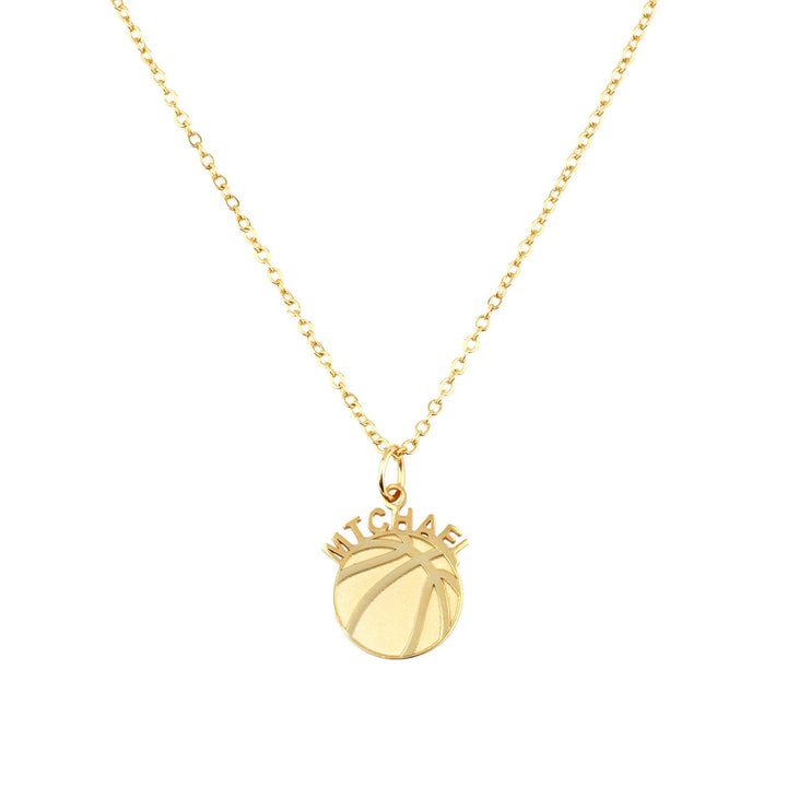 Personalized Basketball Baby Name Necklace