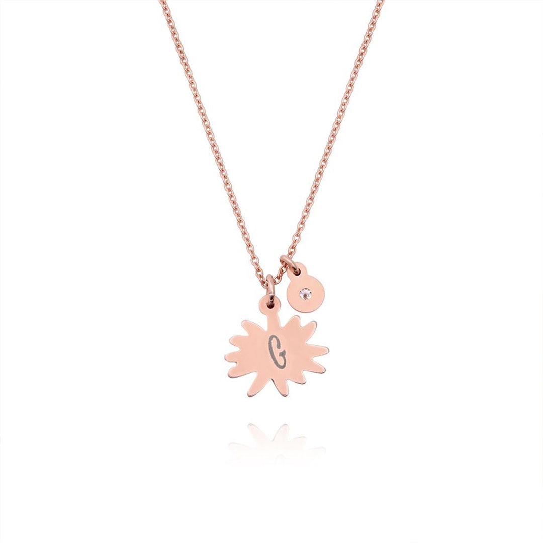Children's Birth Flower Birthstone Necklace