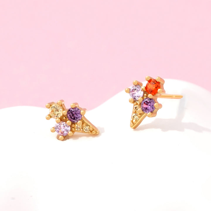 Crystal Ice Cream Earrings