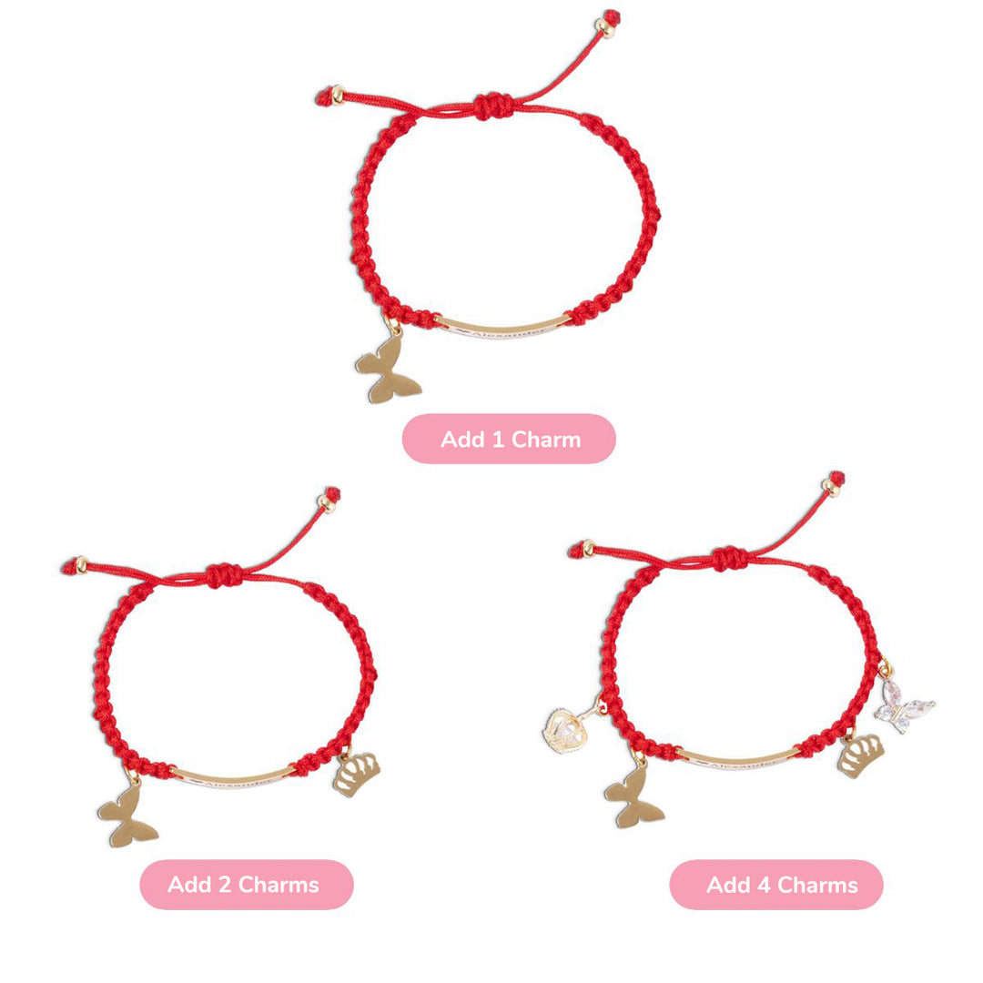 Bracelet d'identification pour enfant personnalisé en cordon tressé fait main 