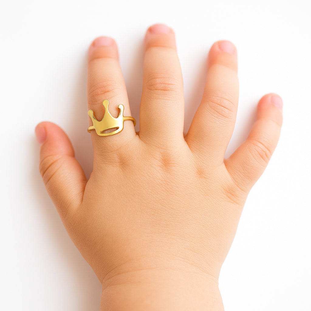 Ensemble de bijoux avec prénom de bébé Crown