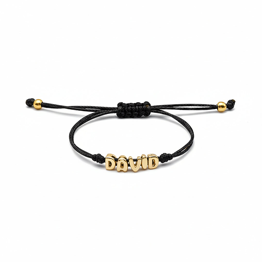 Custom Balloon Initial Rope Bracelet for Kids Boys