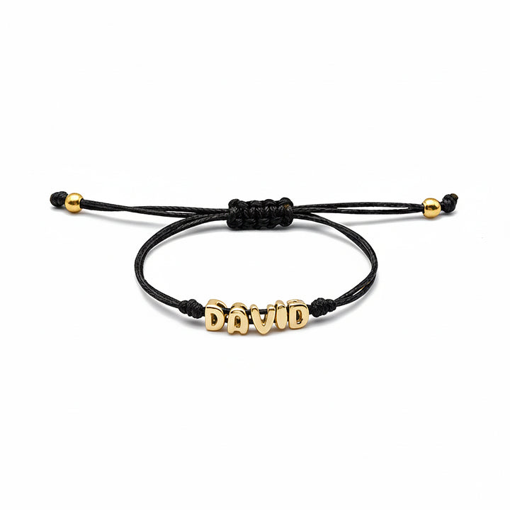 Custom Balloon Initial Rope Bracelet for Kids Boys