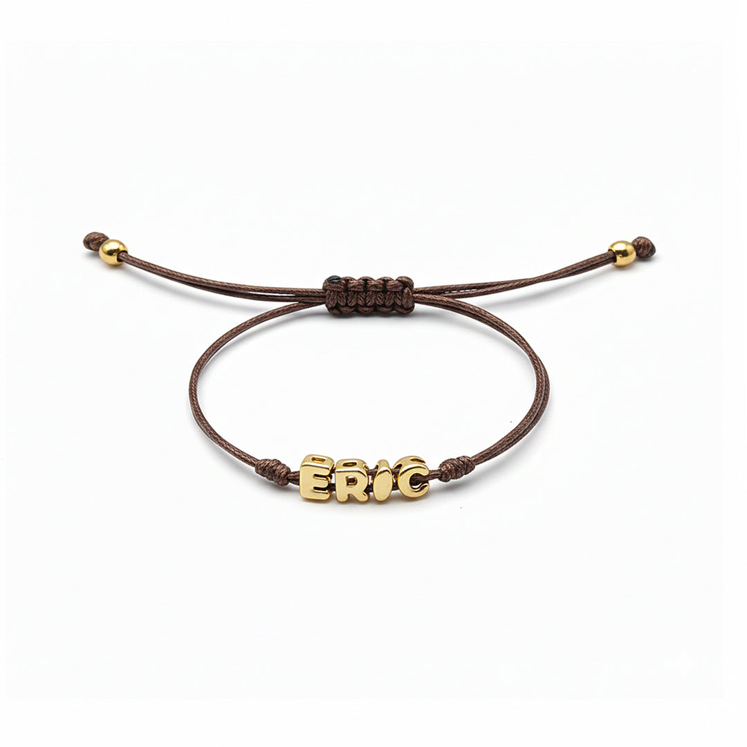 Custom Balloon Initial Rope Bracelet for Kids Boys