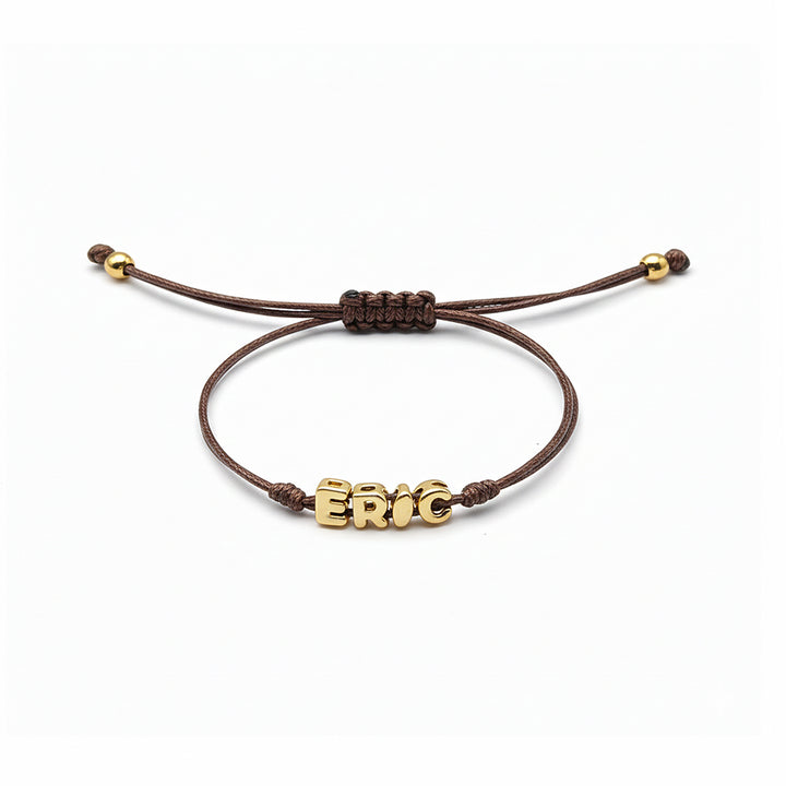 Custom Balloon Initial Rope Bracelet for Kids Boys