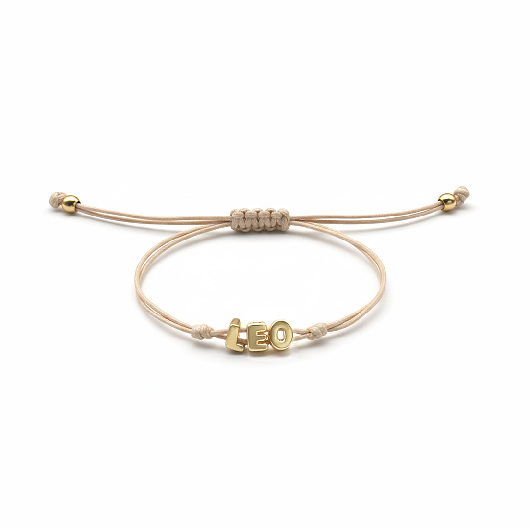 Custom Balloon Initial Rope Bracelet for Kids Boys