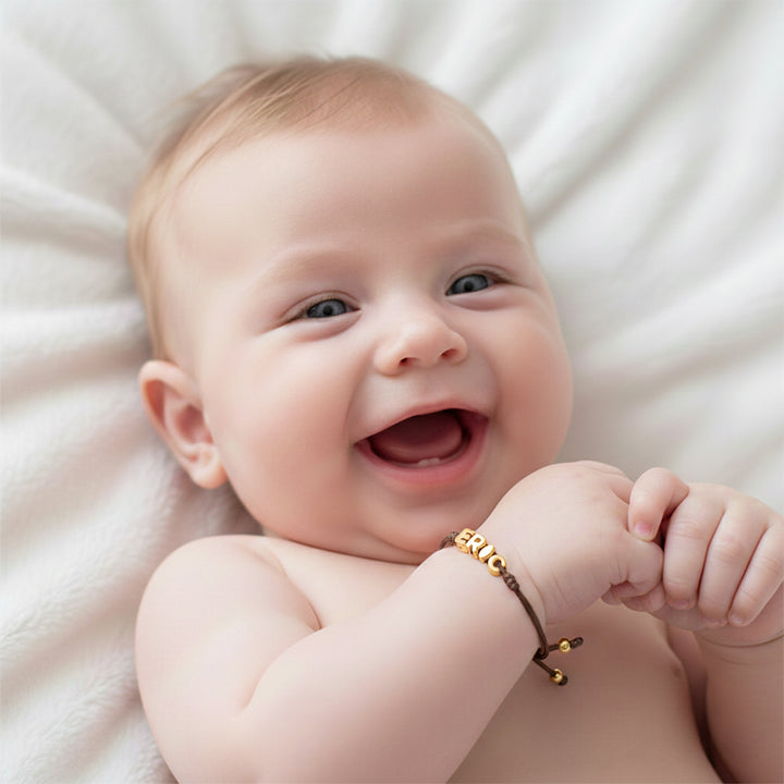 Custom Balloon Initial Rope Bracelet for Kids Boys