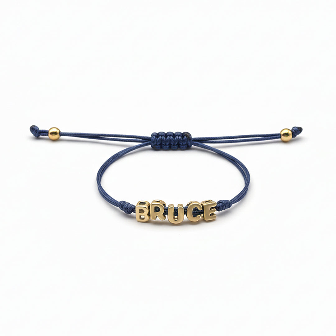 Custom Balloon Initial Rope Bracelet for Kids Boys