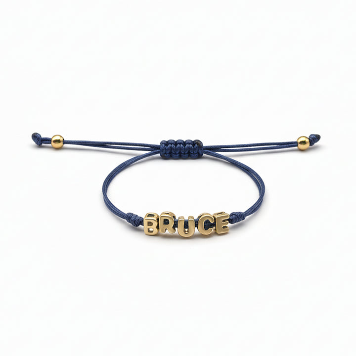 Custom Balloon Initial Rope Bracelet for Kids Boys