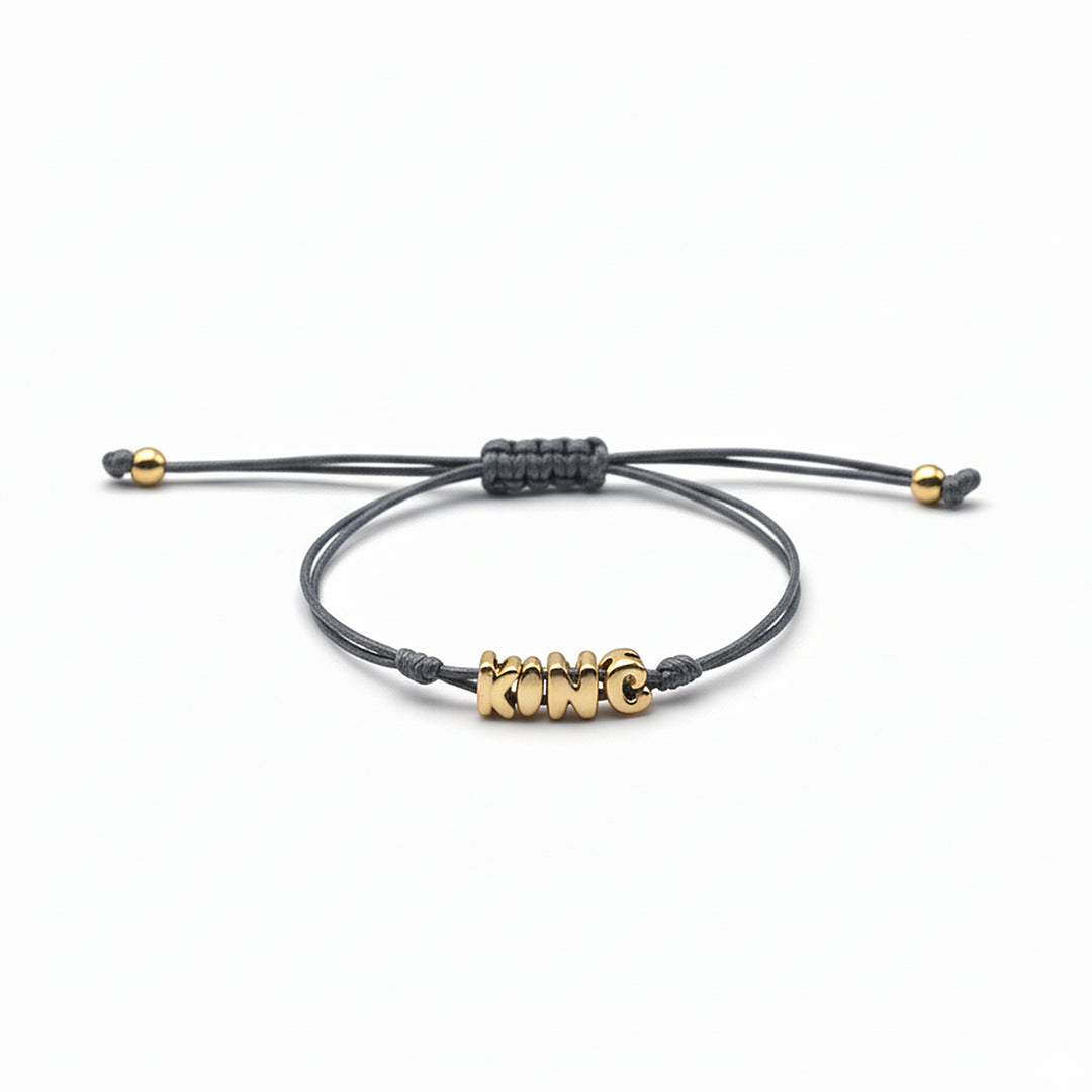 Custom Balloon Initial Rope Bracelet for Kids Boys