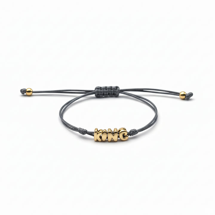 Custom Balloon Initial Rope Bracelet for Kids Boys