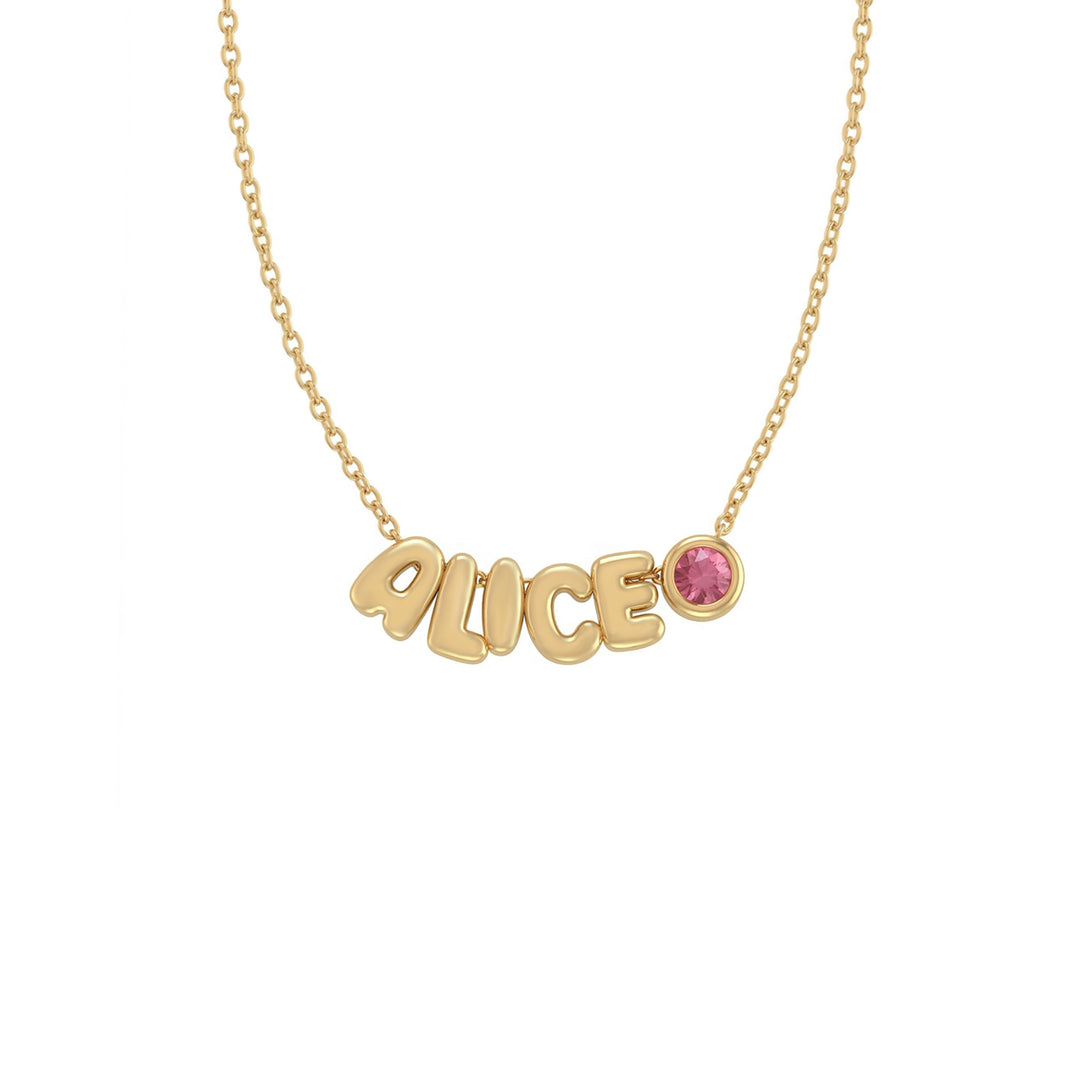 Custom Name Necklace for Mom with Birthstone