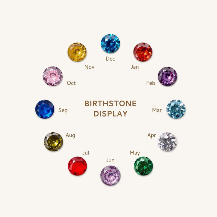 Custom Photo Locket Necklace with Birthstone