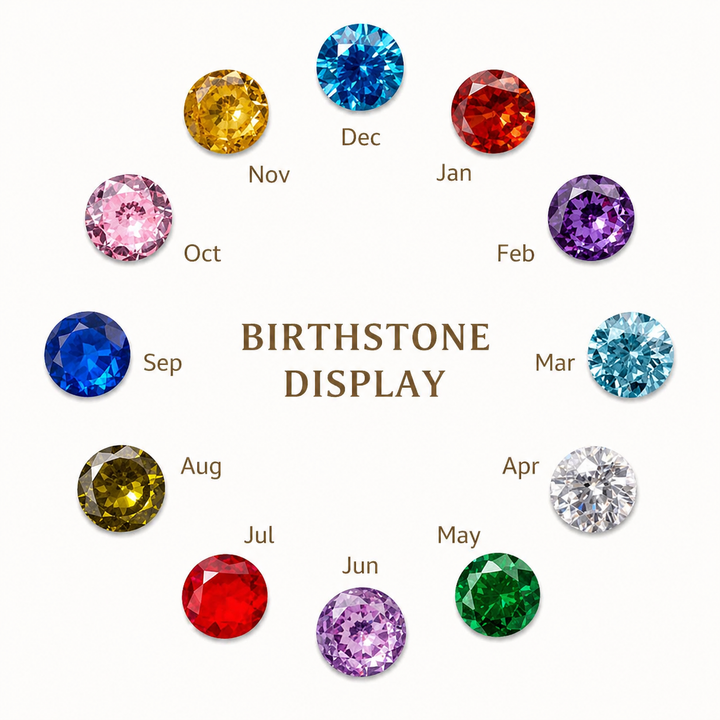 Custom Photo Locket Necklace with Birthstone