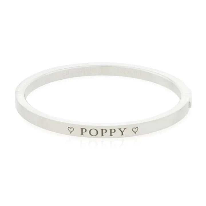 Customizable Child’s Engraved Bangle with Secure Clasp