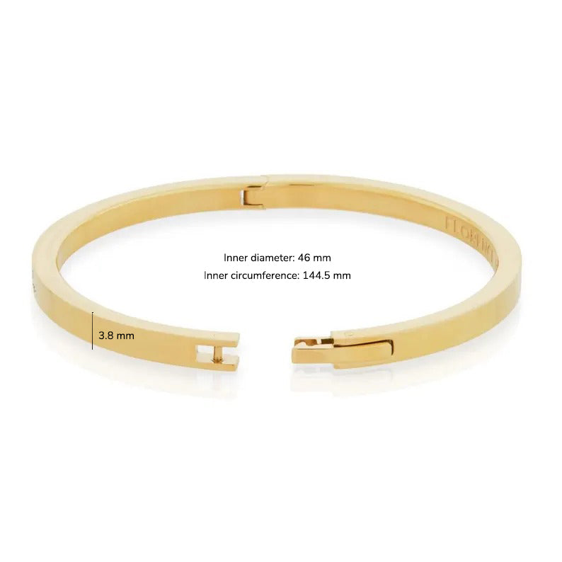 Customizable Child’s Engraved Bangle with Secure Clasp