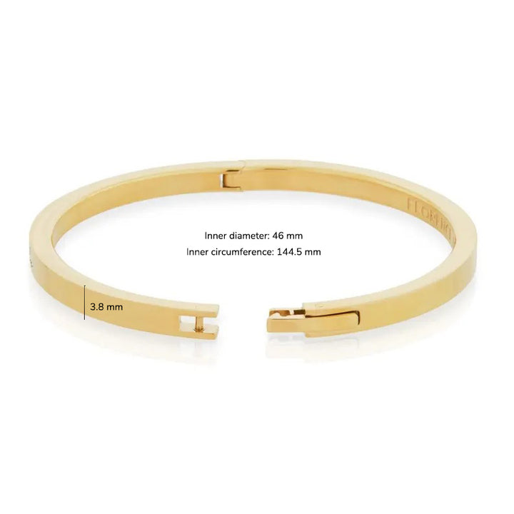 Customizable Child’s Engraved Bangle with Secure Clasp