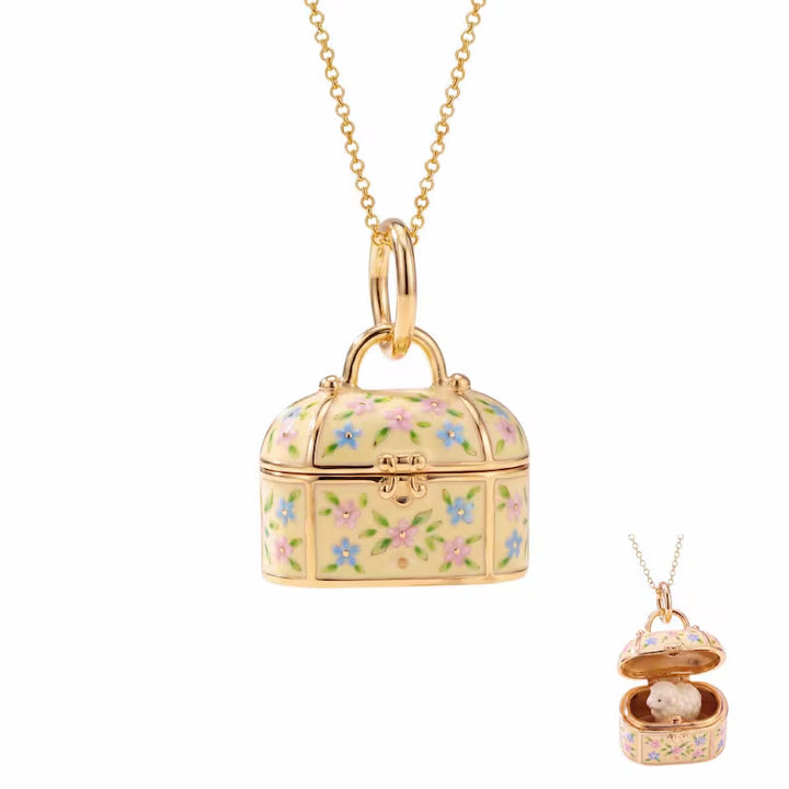 Cute Animal Enamel Treasure Box Necklace
