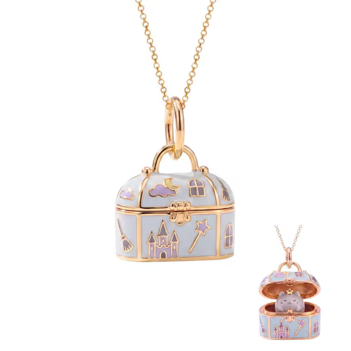 Cute Animal Enamel Treasure Box Necklace