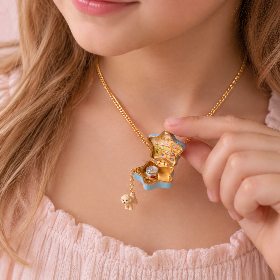 Cute Animal Star Locket Necklace