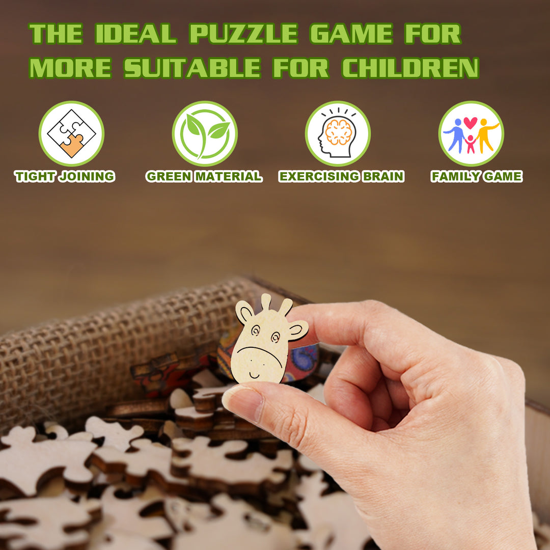 Children's Wooden Puzzle-Giraffe