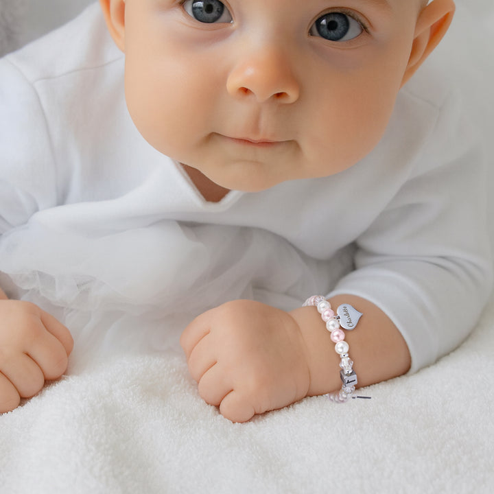 Personalisiertes Namensarmband zum 1. Geburtstag des Babys 