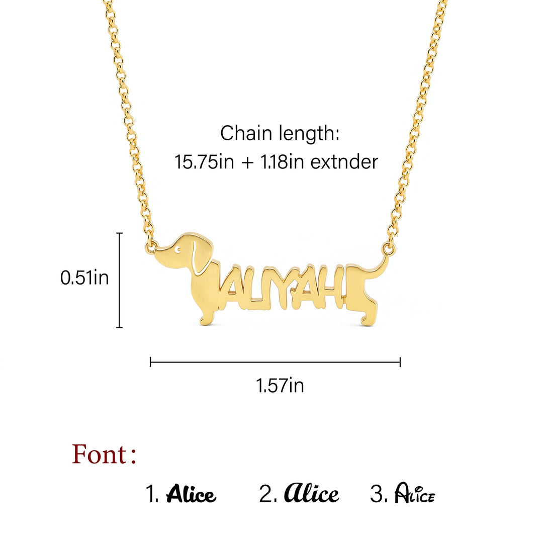 My Little Animal Name Necklace