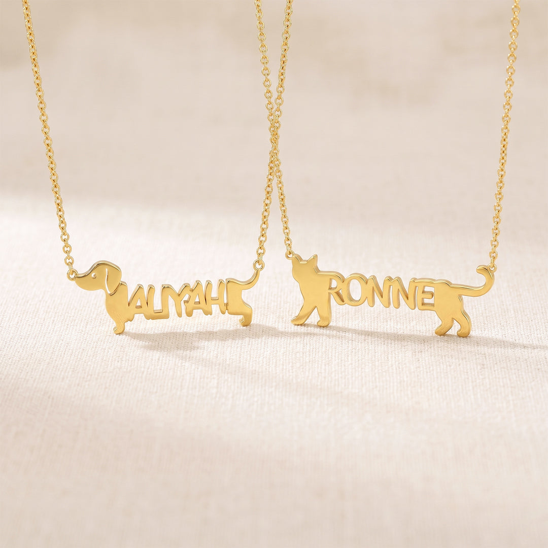 My Little Animal Name Necklace