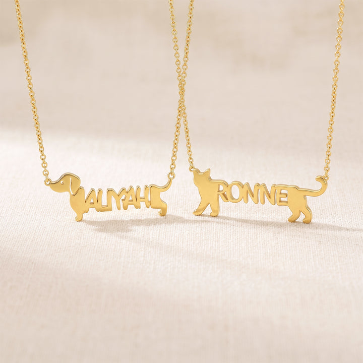 My Little Animal Name Necklace