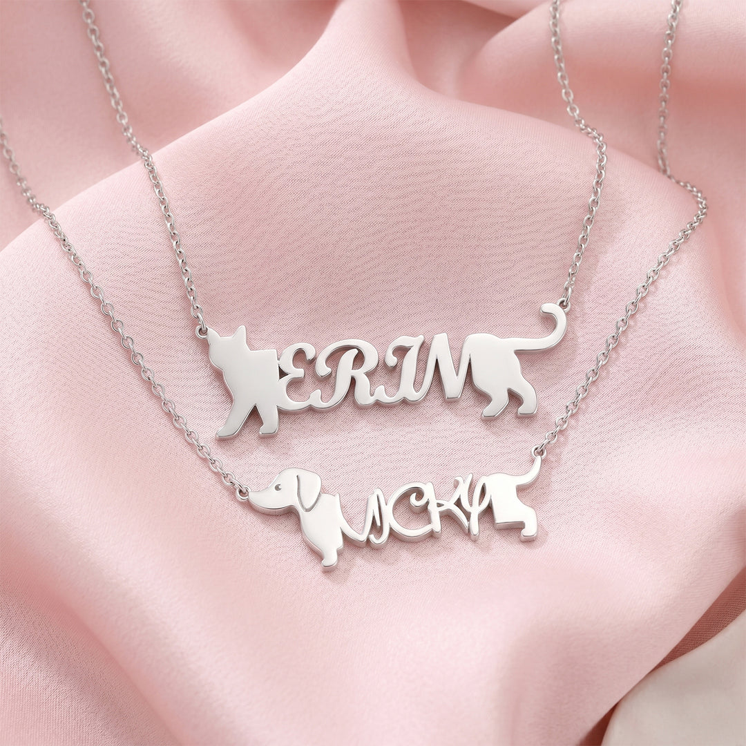 My Little Animal Name Necklace