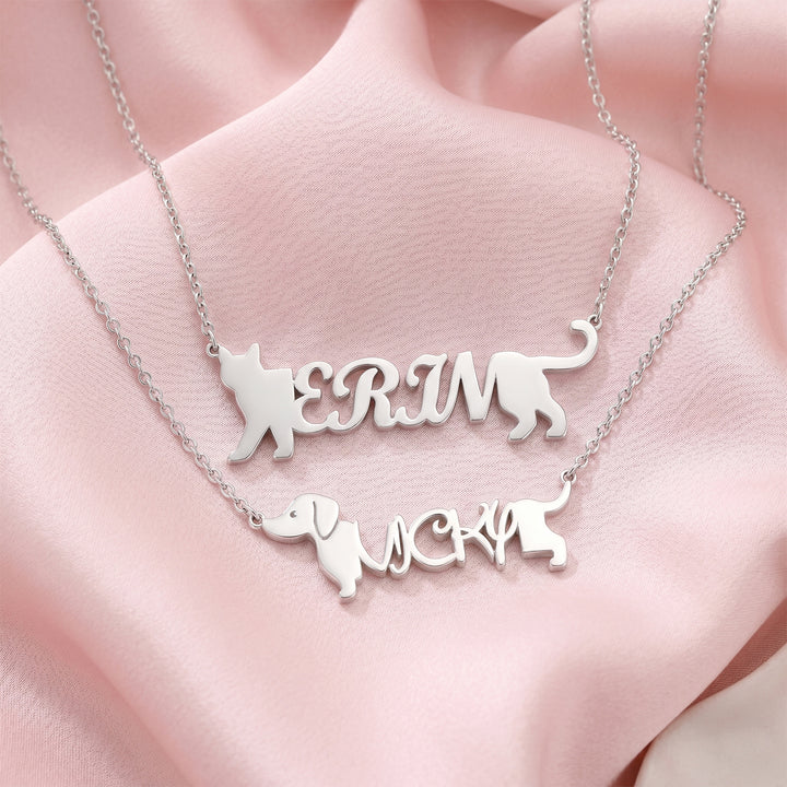 My Little Animal Name Necklace