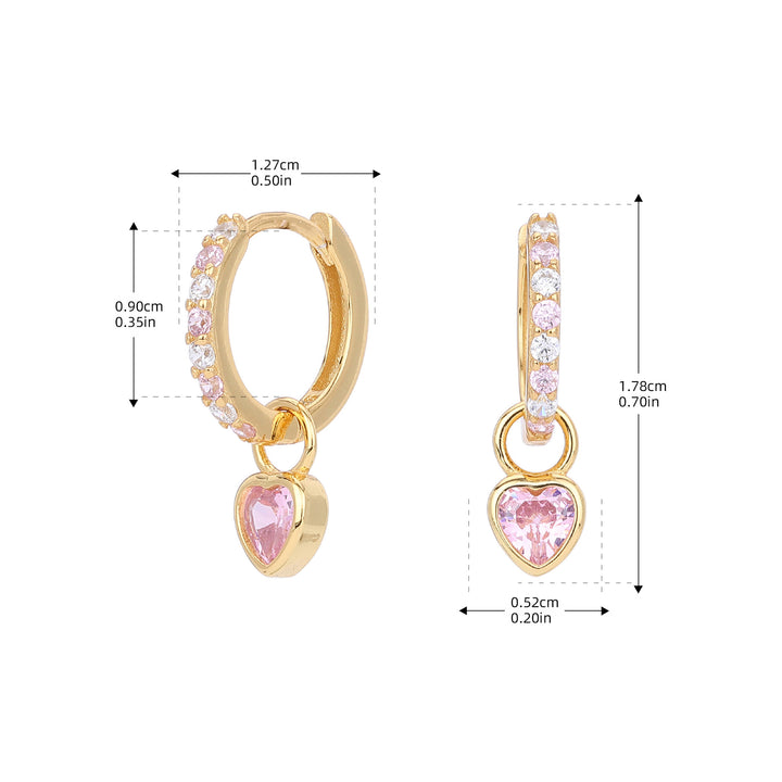 Children's Birthstone Huggie Earrings