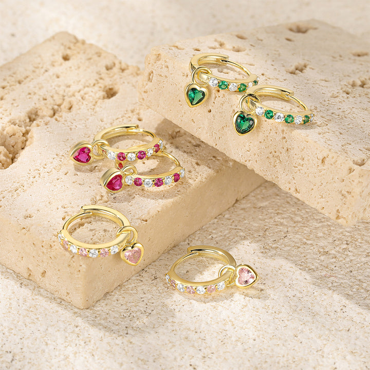 Children's Birthstone Huggie Earrings