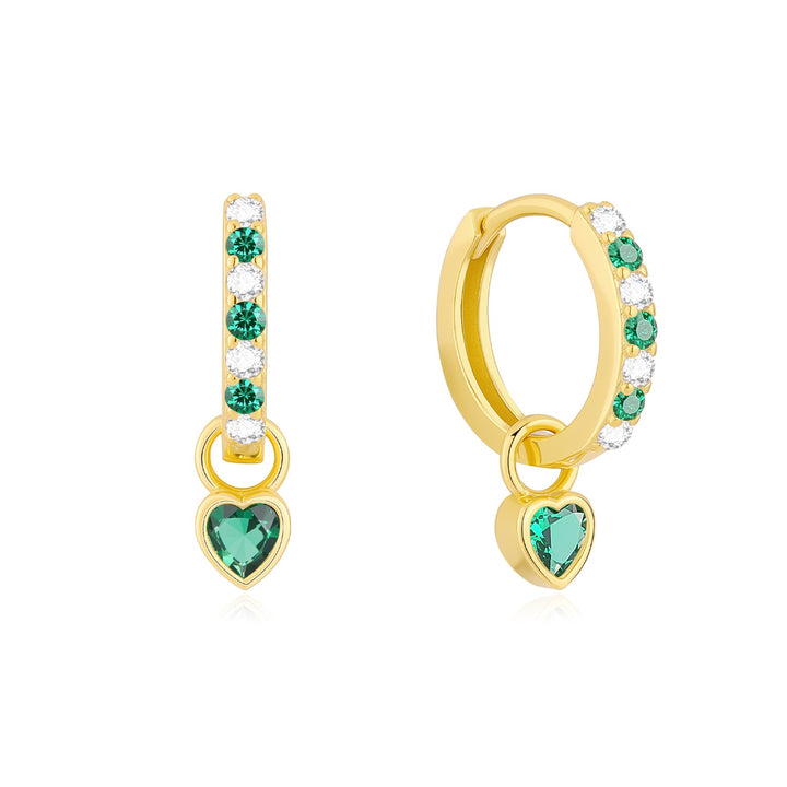 Children's Birthstone Huggie Earrings