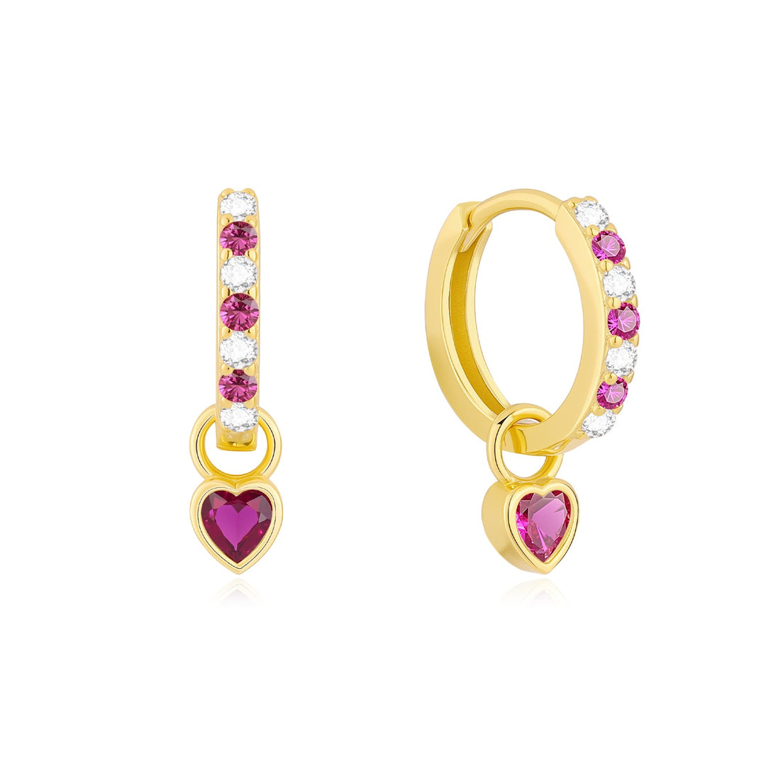 Children's Birthstone Huggie Earrings