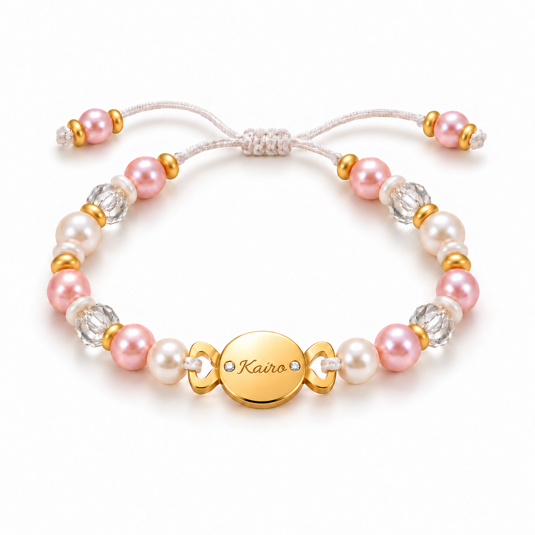 Personalized Baby Name Adjustable Candy Beaded Bracelet