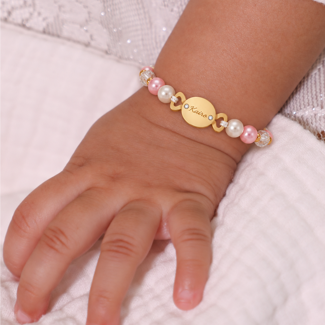 Personalized Baby Name Adjustable Candy Beaded Bracelet