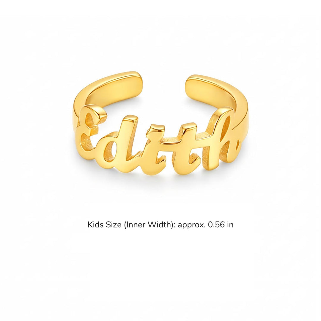 Personalized Baby Name Bracelet & Ring Set