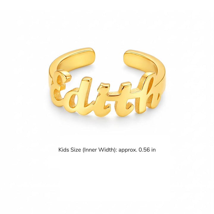 Personalized Baby Name Bracelet & Ring Set